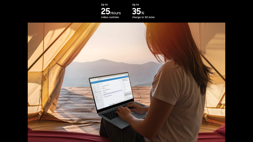 Stay powered with all-day battery˜