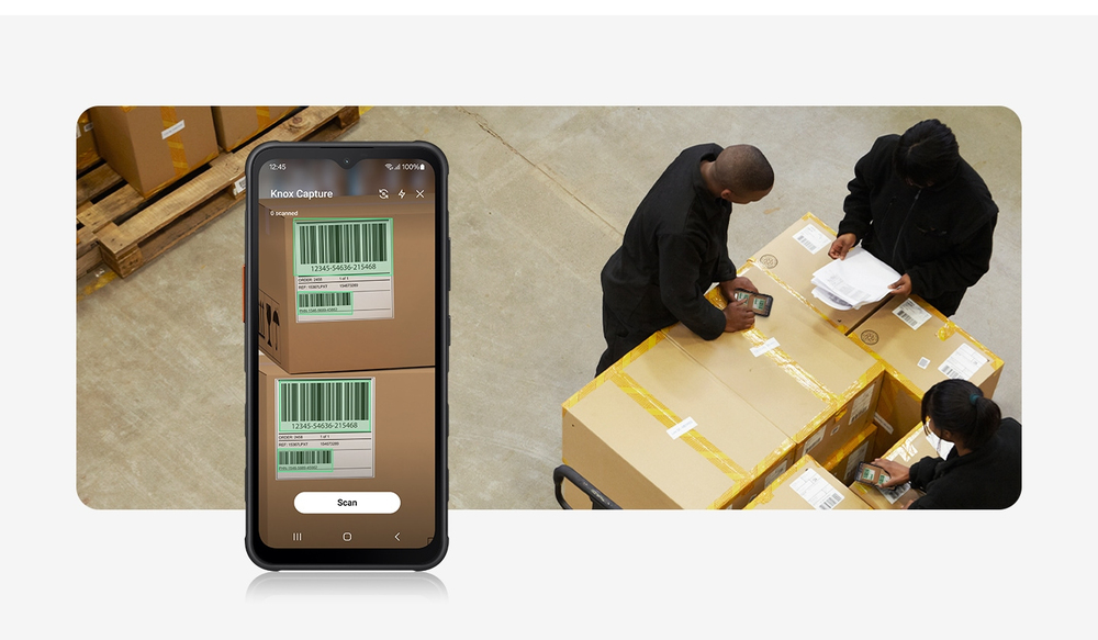 Scan-and-go with Knox Capture