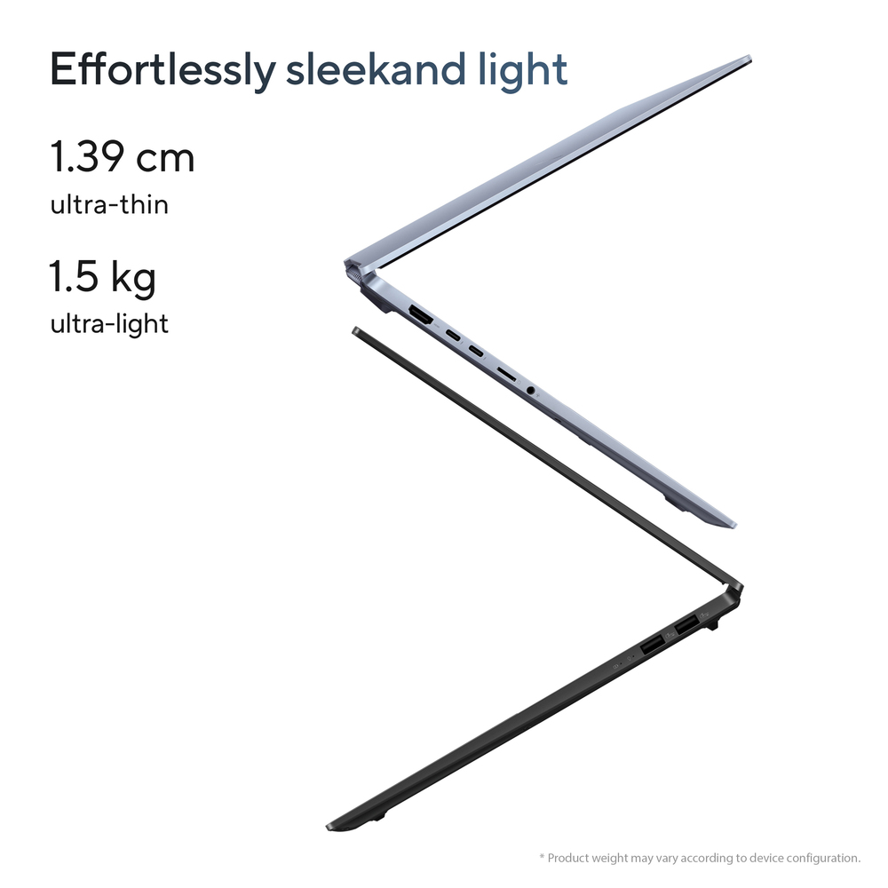 Effortlessly sleek and light
