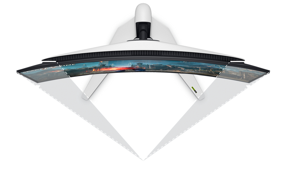 Geschwungenes 1700R-Display