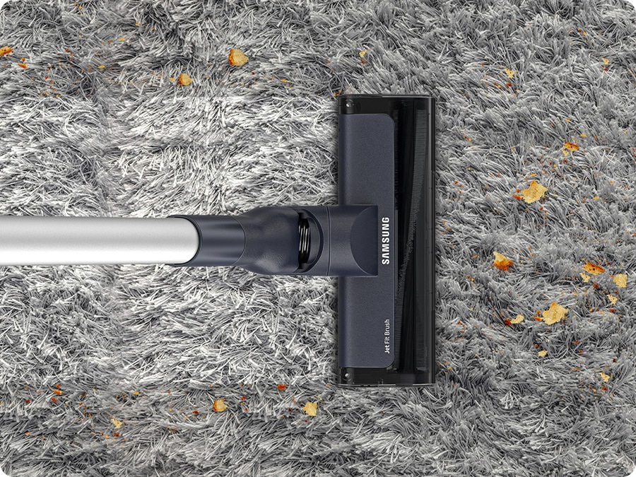 Powerfully cleans dusts on the carpet