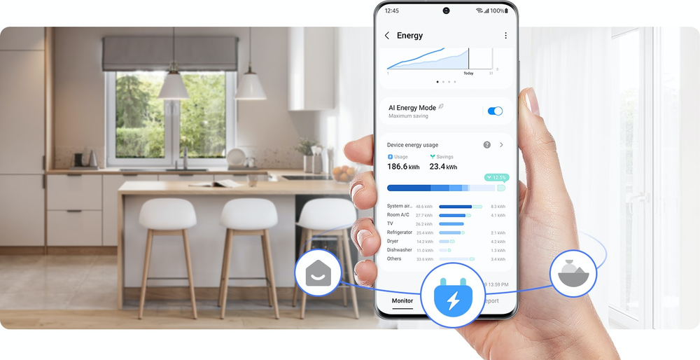 Reduziert den Energieverbrauch deines Kühlschranks um bis zu 15%<sup>[3]</sup>