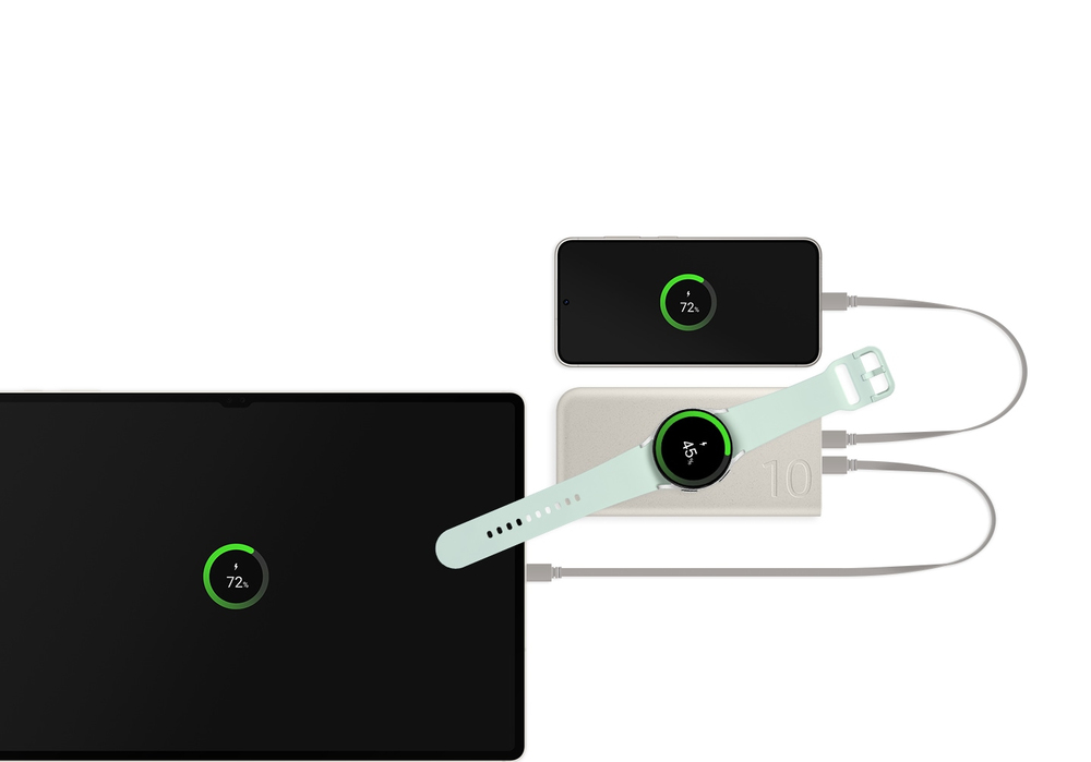 Dual USB-C ports plus Qi wireless, triple the charge