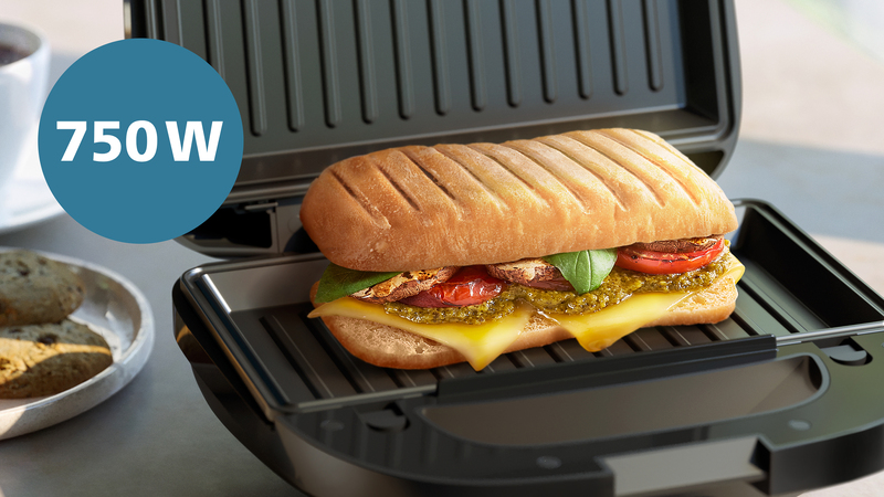 750W of power toasts your sandwiches to perfection