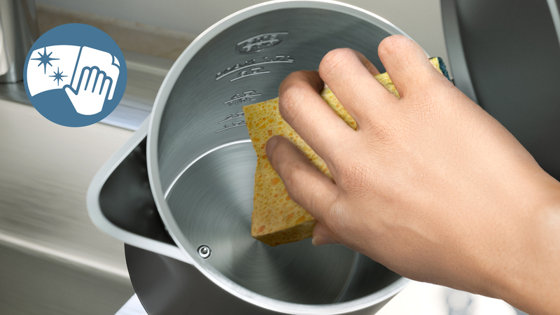 Hygienisches und schnelles Kochen mit einem Topf aus lebensmittelechtem Edelstahl