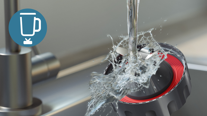 Abnehmbares Messer zur einfachen Reinigung