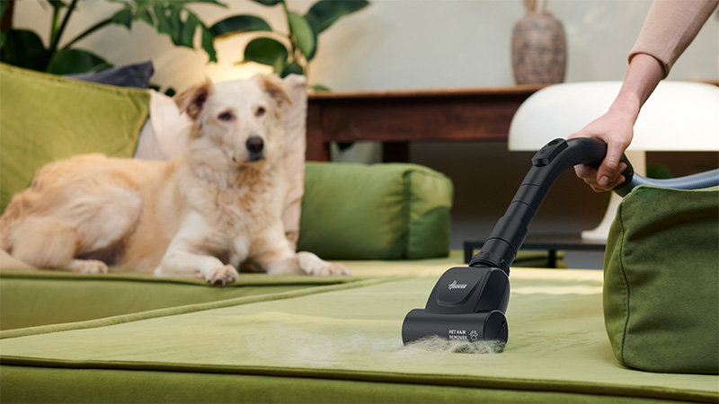 Mini turbospazzola per i peli di animali