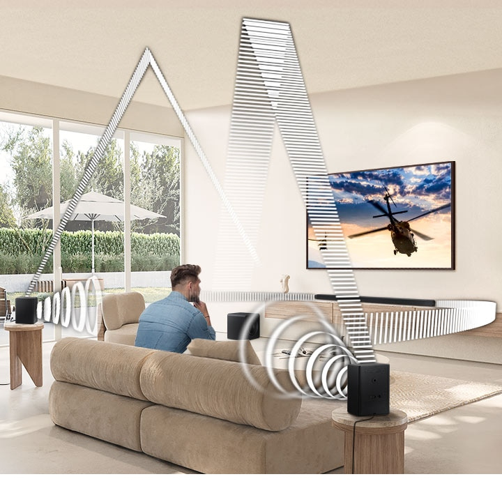 Compatibel met draadloos surround-geluid