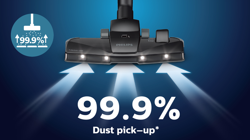 99,9 % Staubaufnahme** für hohe Reinigungsleistung