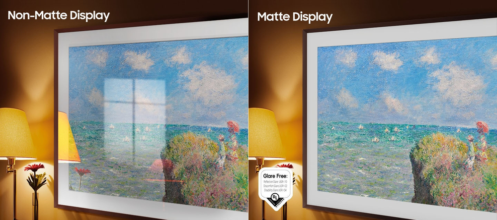A glare-free<sup>[1]</sup> viewing experience