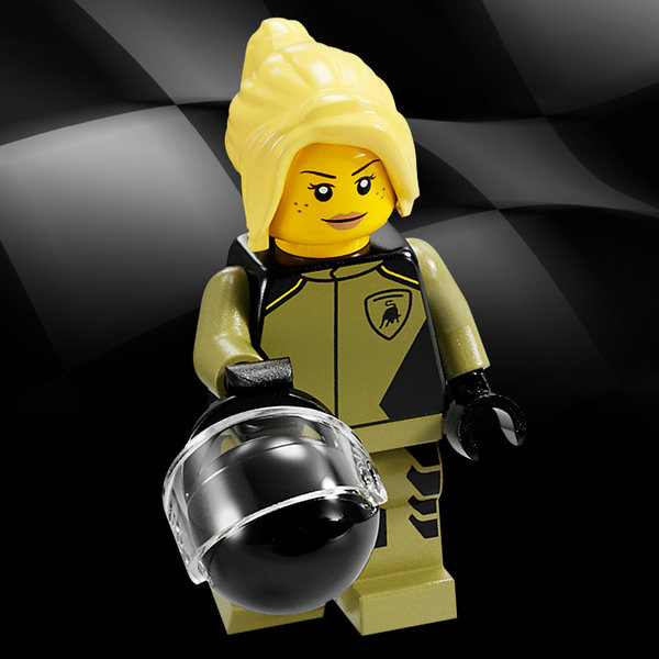 1 Rennfahrer-Minifigur