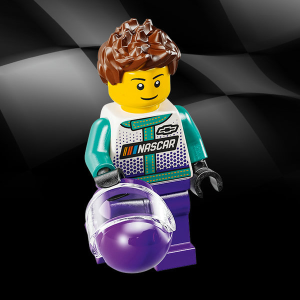 1 NASCAR® Rennfahrer-Minifigur