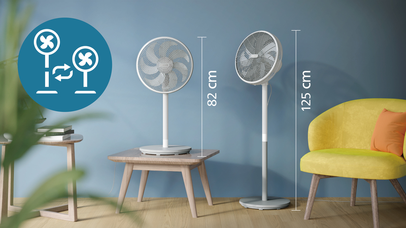 Všestranný stojanový a stolní ventilátor 2 v 1