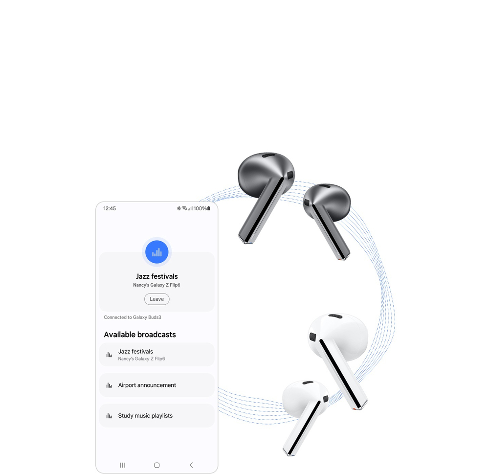 Share your sound with those around you via Auracast