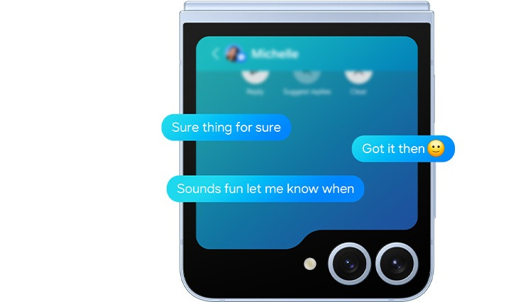 Chatten op een dichtgeklapte telefoon? Het kan!