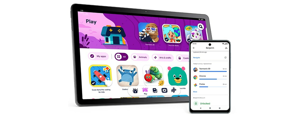 Built-in kids zone