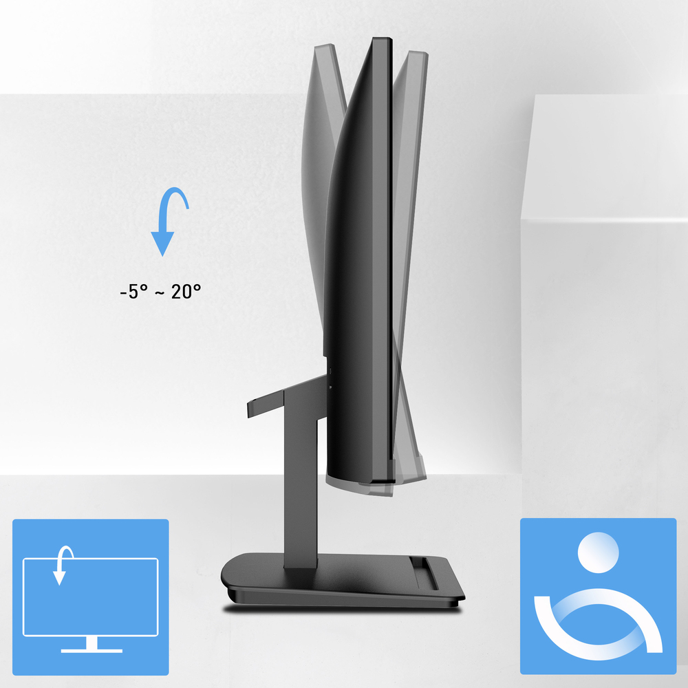 Tilt-Adjustable Stand with Accessory Slot