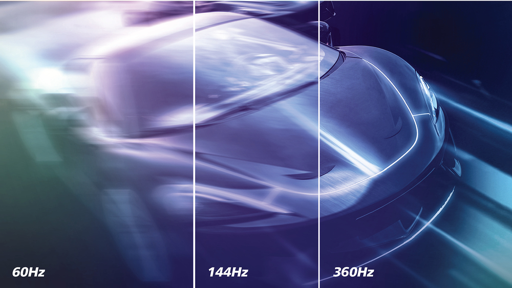 360Hz refresh rate: For ultra-fast and ultra-clear gaming