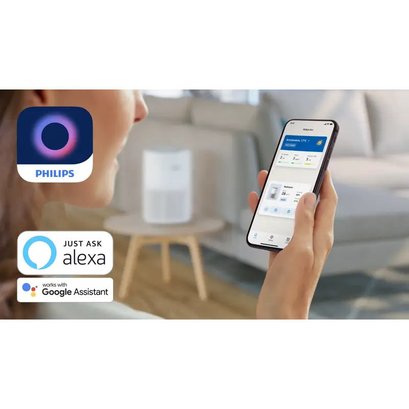 Styr din renare var du än befinner dig med appen Philips Air+