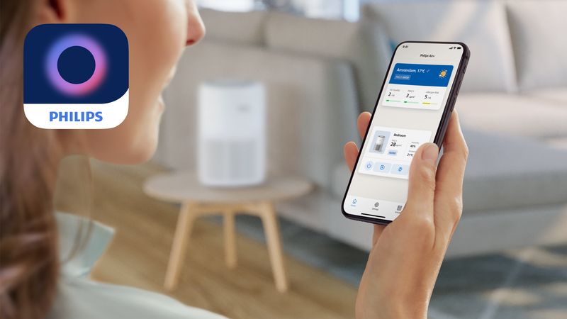Controlla il purificatore ovunque sei con l'app Philips Air+