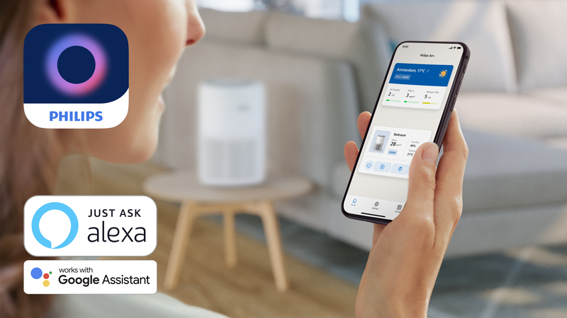 Controlla il purificatore ovunque sei con l'app Philips Air+