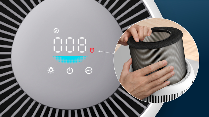 Seguire indicaz. durata residua del filtro intelligente