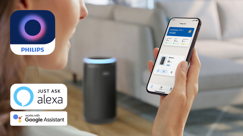 Steuerung des Luftreinigers von überall mit der Philips Air+ App