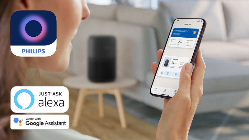 Steuerung des Luftreinigers von überall mit der Philips Air+ App