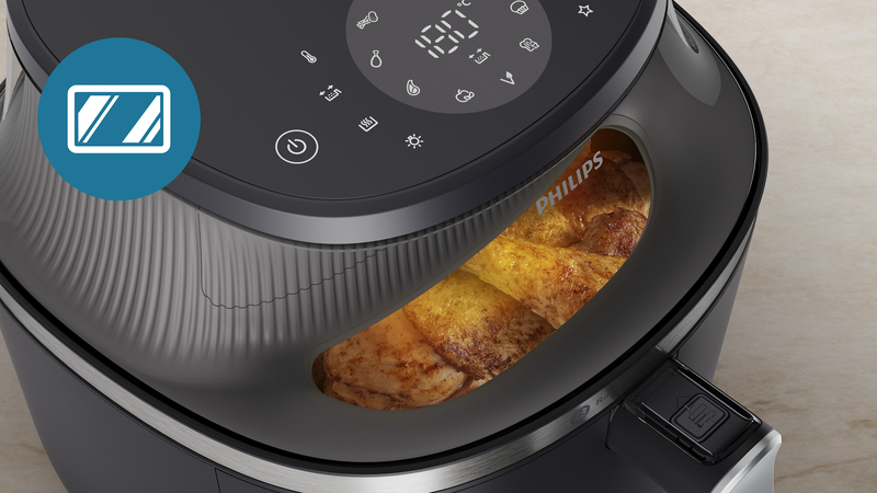 Stilvolles Sichtfenster, damit du deine Speisen im Auge behalten kannst