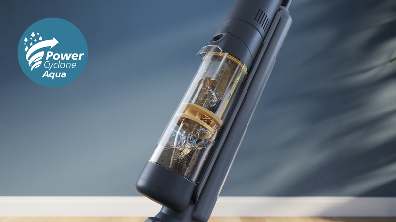 Immer mit frischem Wasser reinigen dank PowerCyclone Aqua