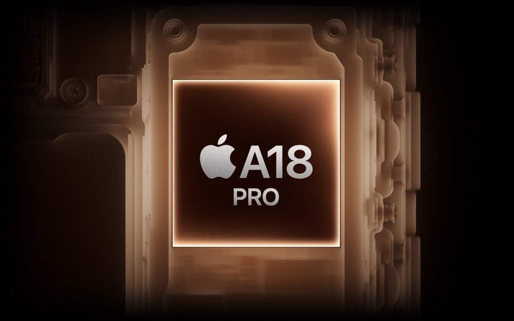 A18 Pro Chip. Ein unglaub­lich leistungs­fähiger Chip.