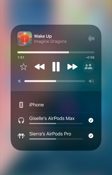 Audio Sharing.