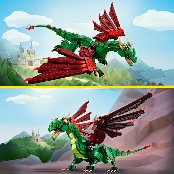 Besonders beweglicher Drache