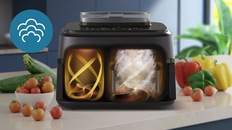 Steam-Funktion für schonendes Dampfgaren
