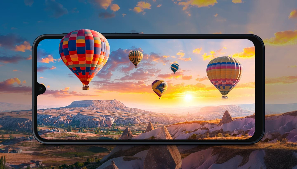 Immersive viewing with a vivid 6.7" display