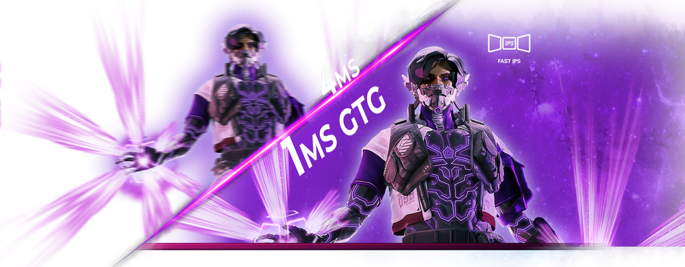 1ms Response time GTG - Grey-to-Grey