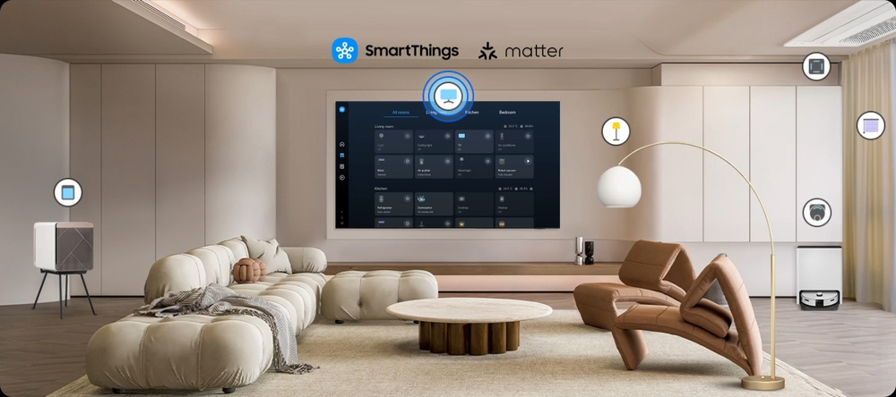 Verbinde und verwalte deine Smart-Home-Geräte direkt über deinen Fernseher.