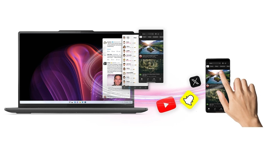 <p>LENOVO SMART CONNECT</p><p>Breng je Android-apps naar je pc</p>