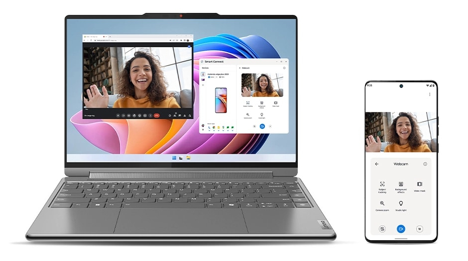 <p>LENOVO SMART CONNECT</p><p>Maak van je tablet of telefoon een professionele webcam</p>