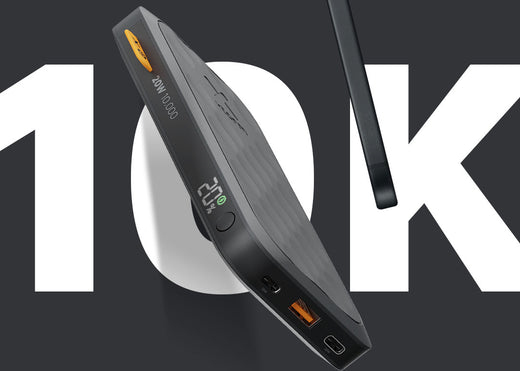 Powerful 10.000mAh capacity