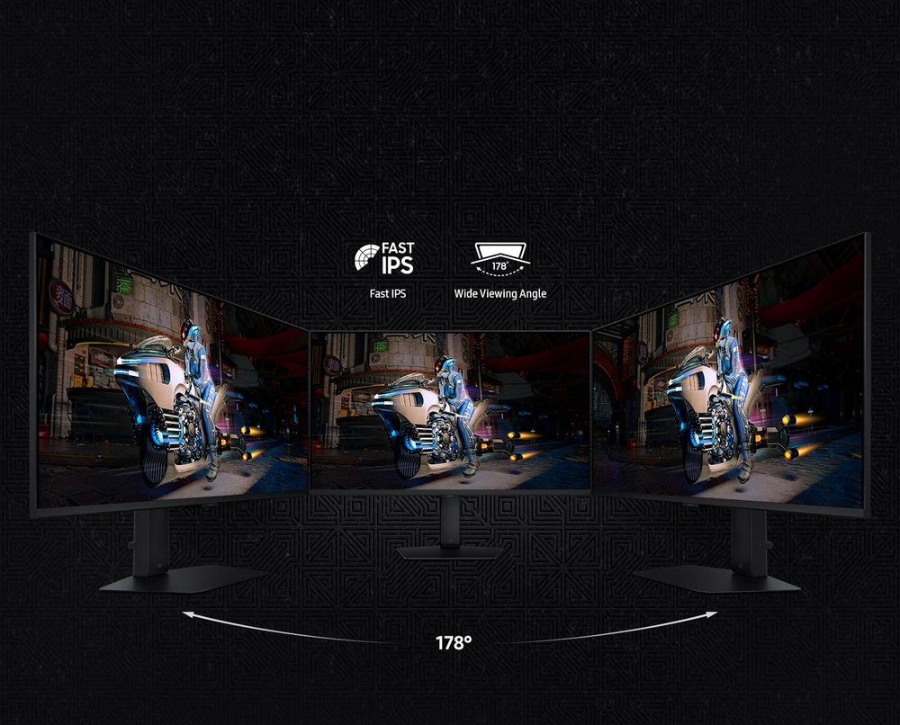 Vivid colours across the whole screen