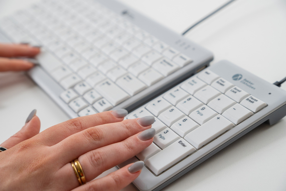 Silent typing.