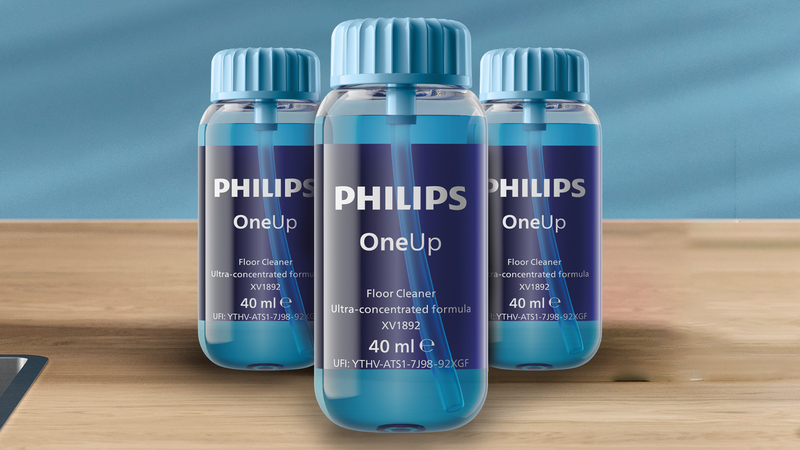 Philips OneUp Bodenreiniger ist sanft zum Boden und zur Umwelt