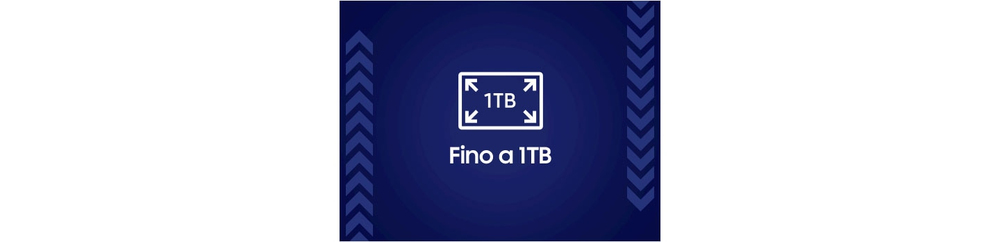 Ampio spazio di archiviazione