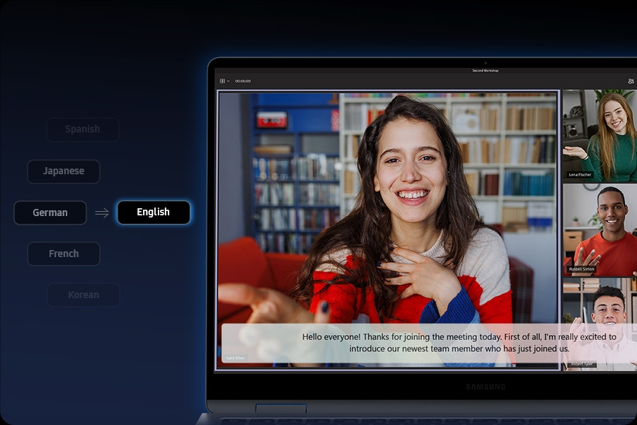 Real-time translation with Live Captions