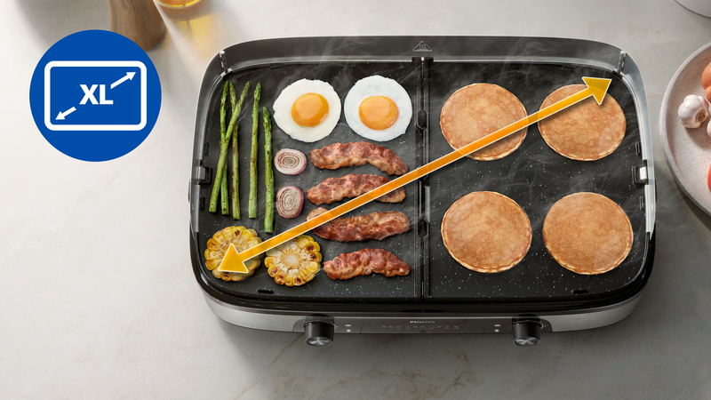 Große Grillfläche für die ganze Familie