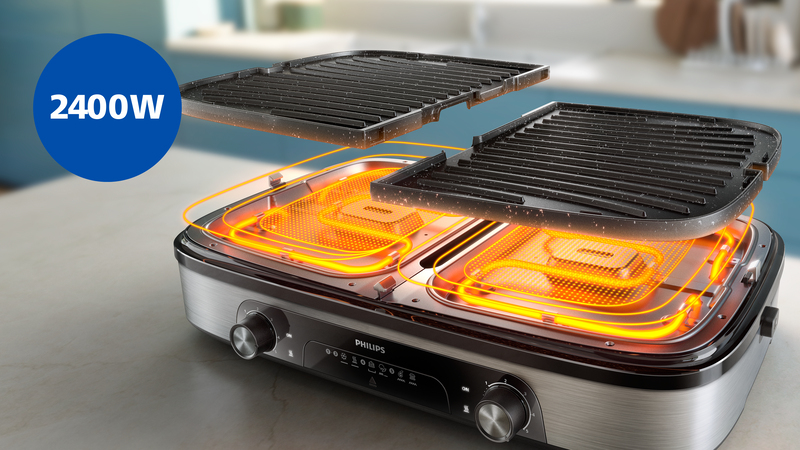 2.400 W für schnelles und leistungsstarkes Aufheizen