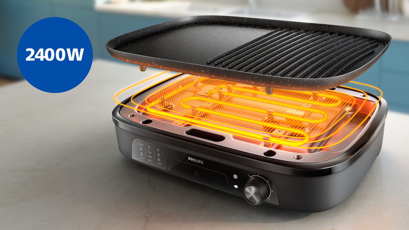 2400W per un riscaldamento veloce e potente