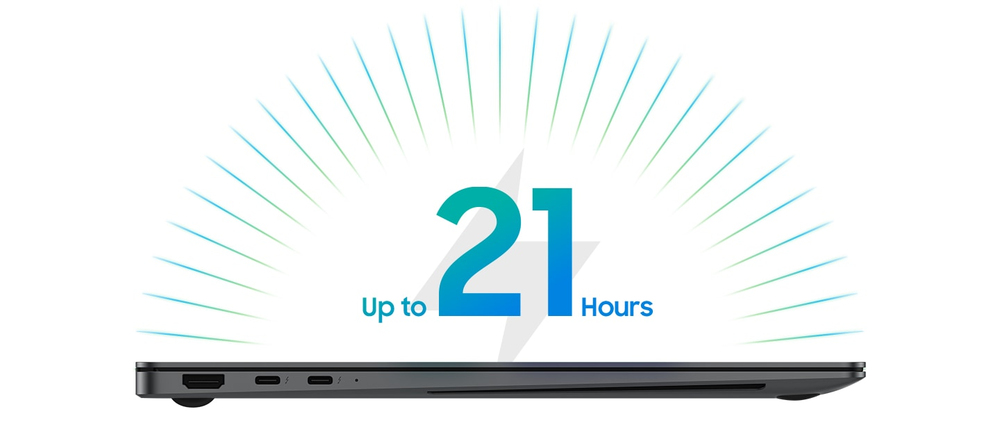 Stay powered up with a long-lasting battery