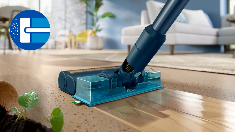 Aqua Modul zum Einrasten für eine schnelle Nassreinigung